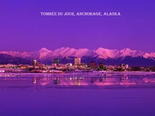 tombée du jour, Anchorage, Alaska 