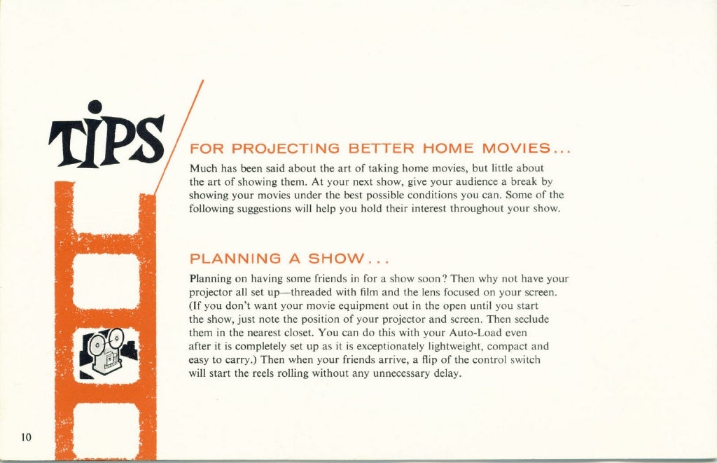 Bell & howell autoload 8mm projector user manual_english