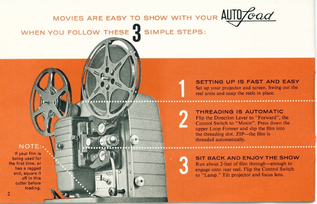 Bell & howell autoload 8mm projector user manual_english