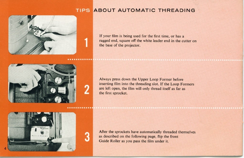 Bell & howell autoload 8mm projector user manual_english