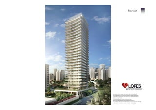 FACHADA

ILUSTRADA DA FACHADA COM SUGESTÃO DE PAISAGISMO.
OS ACABAMENTOS E/OU REVESTIMENTOS SERÃO ENTREGUES
CONFORME O MEMORIAL DESCRITIVO DO EMPREENDIMENTO,
ANEXO AO CONTRATO.
O EMPREENDIMENTO SERÁ ENTREGUE COM
VEGETAÇÃO IMPLANTADA EM FORMA DE MUDAS E
A ILUSTRAÇÃO ARTÍSTICA REPRESENTA A FASE ADULTA DAS ESPÉCIES
CONSTANTES DO PROJETO EXECUTIVO DE PAISAGISMO.

 