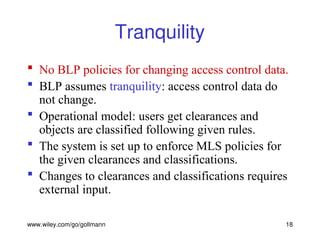 Bell LAPadula Model and its importance in security mechnism.ppt