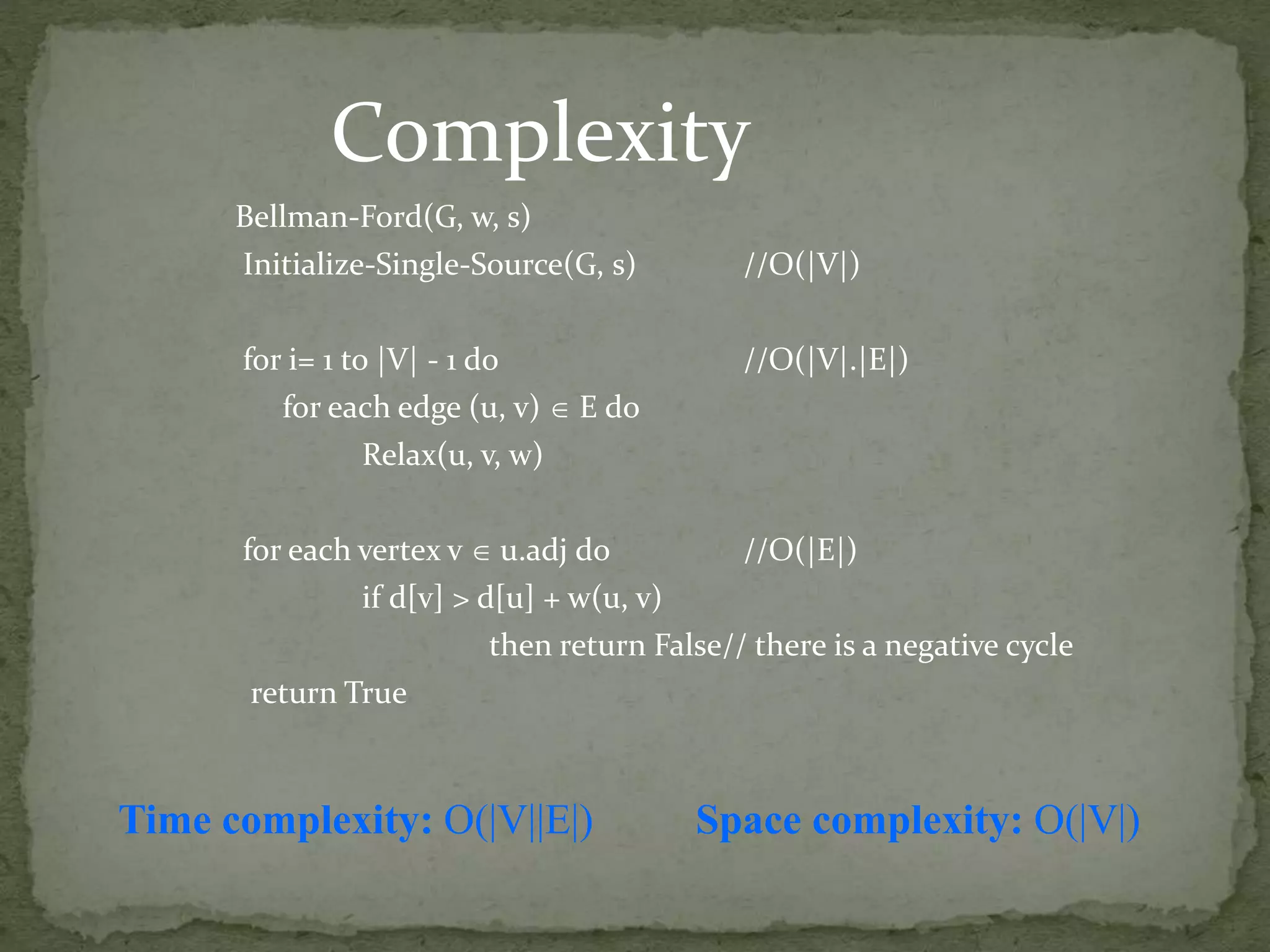 Bellman ford algorithm | PPT