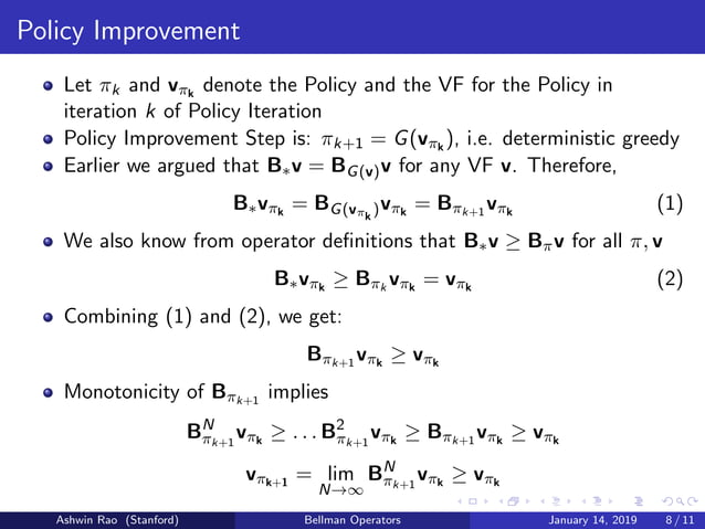 Understanding Dynamic Programming through Bellman Operators | PPT