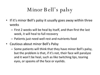 Bell’S Palsy