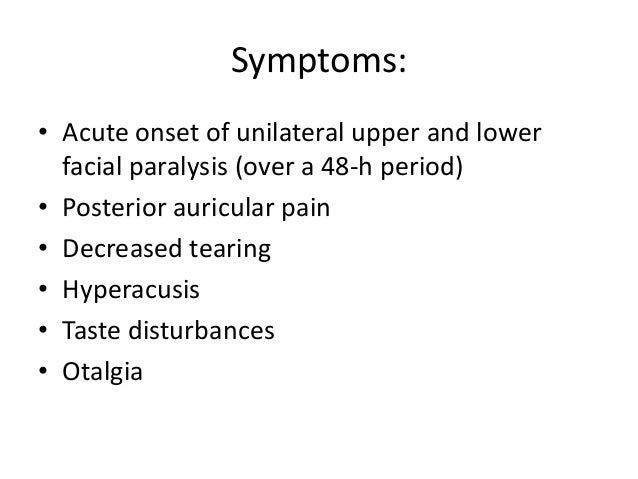 Bell’s palsy