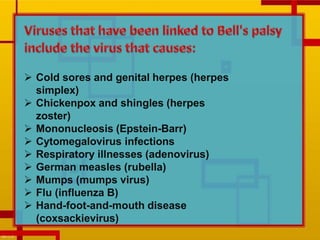  Cold sores and genital herpes (herpes
simplex)
 Chickenpox and shingles (herpes
zoster)
 Mononucleosis (Epstein-Barr)
 Cytomegalovirus infections
 Respiratory illnesses (adenovirus)
 German measles (rubella)
 Mumps (mumps virus)
 Flu (influenza B)
 Hand-foot-and-mouth disease
(coxsackievirus)
 