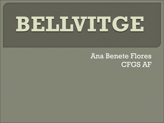 Ana Benete Flores CFGS AF 
