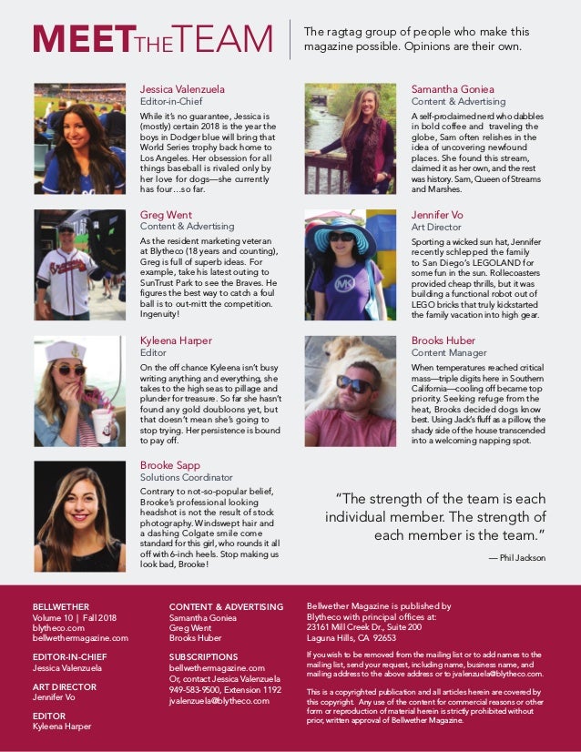 Bellwether Magazine Revolutionizing Business Fall 2018 - 