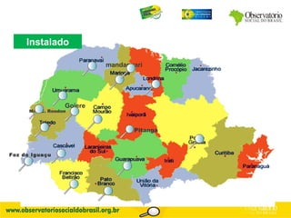 Goiere mandaguari Foz do Iguaçu Instalado Mal. C. Rondon Pitanga 