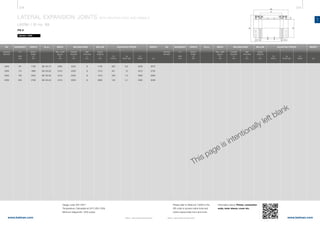 218 219
www.belman.comwww.belman.com
LA
B
c
Lo
c
B
l*
Lo
s
s
B
l*
Lo
D
D
B022016-1 – Subject to alterations and eventual misprintsB022016-1 – Subject to alterations and eventual misprints
LATERAL EXPANSION JOINTS WITH WELDING ENDS AND GIMBALS
LA2SK / ID no. 89
PN 6
Weblink: 13209
MOVEMENT LENGTH ID no. WEIGHT
LA
2λN
mm
Built-in
length
Lo
mm
ADJUSTING FORCESWELDING ENDS
Outside
diameter
D
mm kg
Max. width
approx.
B
mm
WIDTH
Cr
N/bar
Cλ
N/mm
Cp
N/mm bar
Wall
thickness
s
mm
BELLOW
Centre
distance
l*
mm
Design code: EN 14917
Temperature: Calculated at 20°C (EN 1333)
Minimum fatigue life: 1000 cycles
DN
Nominal
diameter
MOVEMENT LENGTH ID no.
LA
2λN
mm
Built-in
length
Lo
mm
ADJUSTING FORCESWELDING ENDS
Outside
diameter
D
mm
Max. width
approx.
B
mm
WIDTH
Cr
N/bar
Cλ
N/mm
Cp
N/mm bar
Wall
thickness
s
mm
BELLOW
Centre
distance
l*
mm
Please refer to WebLink 13209 or the
QR code to access online tools and
online inquiry/order form and more
information about: Primer, connection
ends, inner sleeve, cover etc.
This page is intentionally left blank
DN
Nominal
diameter
WEIGHT
kg
	2000	 64	 1790	 89.140.10	 2400	 2020	 8	 1145	 825	 8,2	 4233	 2675
	2000	 115	 1880	 89.140.20	 2410	 2020	 8	 1210	 421	 13	 4012	 2752
	2000	 150	 2240	 89.140.30	 2410	 2020	 8	 1570	 249	 7,3	 3092	 2950
	2000	 200	 2760	 89.140.40	 2410	 2020	 8	 2090	 140	 4,1	 2322	 3238
		
 
