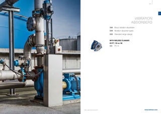 347
www.belman.com
VA
B022016-1 – Subject to alterations and eventual misprints
VIBRATION
ABSORBERS
348 About vibration absorbers
349 Vibration absorber types
350		 Standard range design
	
WITH WELDED FLANGES
VI1FT / ID no. 90
352	 	 PN 16
 