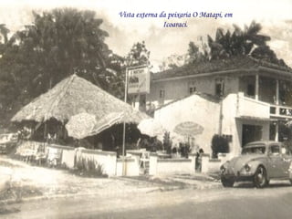 Vista externa da peixaria O Matapi, em Icoaraci. 