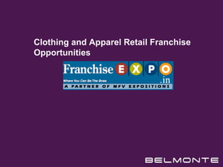 Clothing and Apparel Retail Franchise Opportunities 