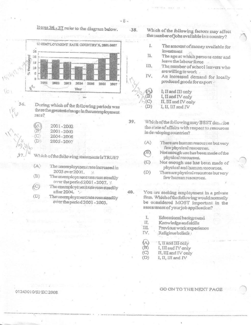 CSEC Social Studies Paper 1