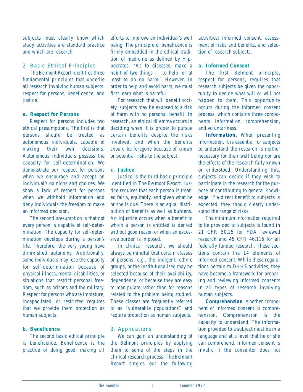 Belmont report
