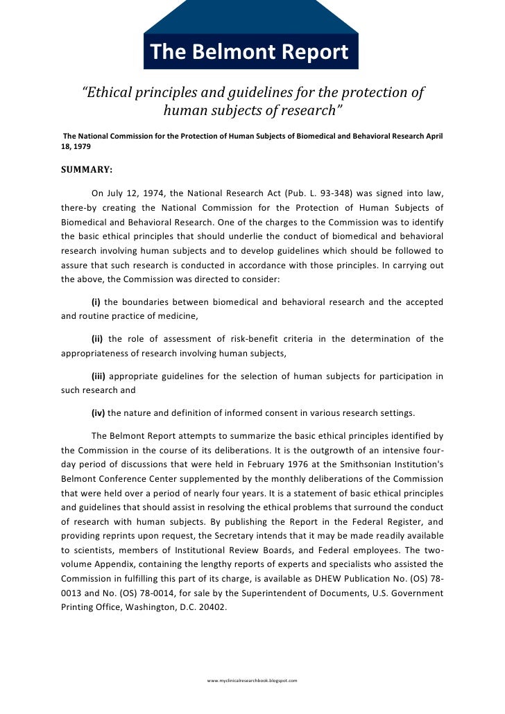 Belmont report