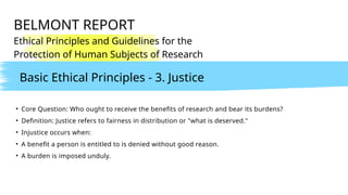 Comprehensive Overview of the Belmont Report: Ethical Principles in ...