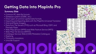Be Location Intelligent with MapInfo Pro v2019 | PDF