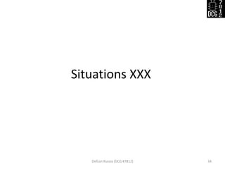 Situations XXX 
Defcon Russia (DCG #7812) 
34  