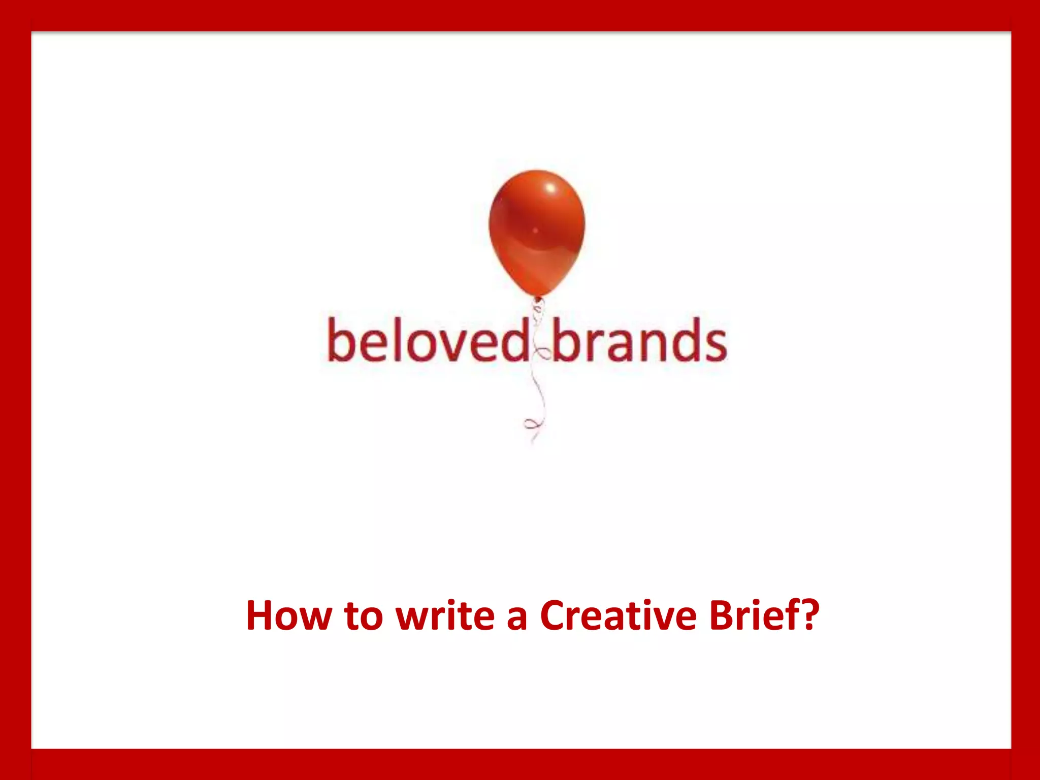 Creative Brief Workshop | PDF