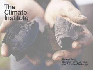  1
Click to edit Master title style
Text text text
The
Climate
Institute
Below Zero:
Carbon Removal and
the Climate Challenge
 