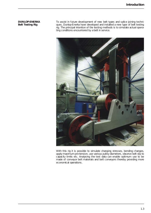 Belt conveyor designdunlop