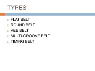 Belt drive | PPTX