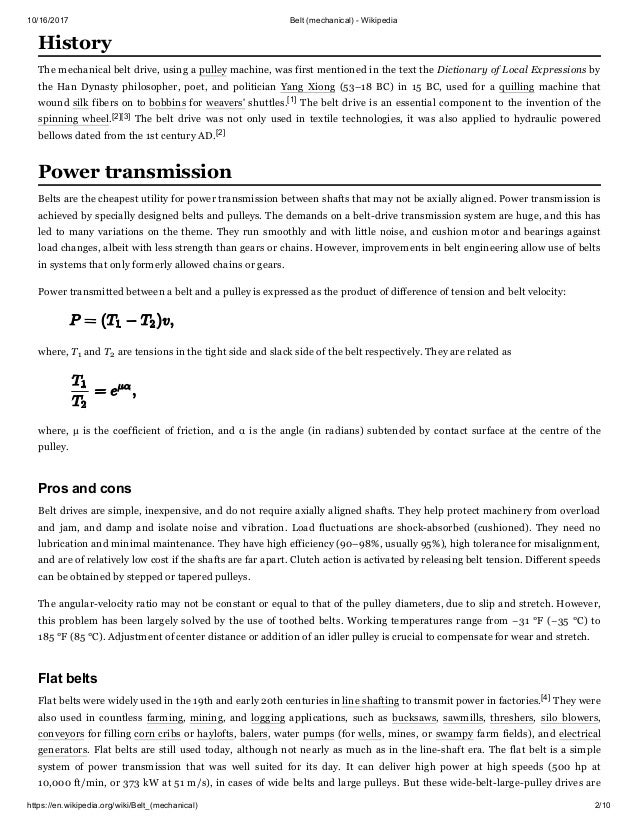 Belt Mechanical Wikipedia