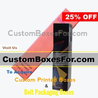 Belt packaging boxes
