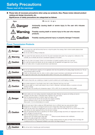 Belt products PDF