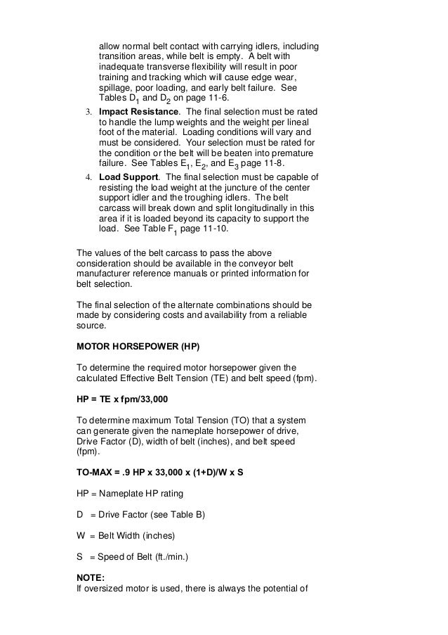 Belt tension calculation