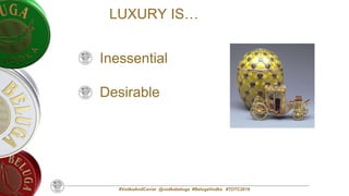 #VodkaAndCaviar @vodkabeluga #BelugaVodka #TOTC2019
Inessential
Desirable
LUXURY IS…
 