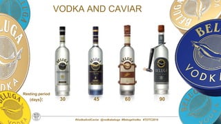 #VodkaAndCaviar @vodkabeluga #BelugaVodka #TOTC2019
30 45 90
Resting period
(days): 60
VODKA AND CAVIAR
 