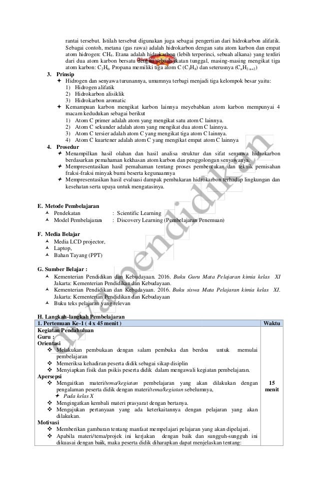 Rpp revisi 2016 kimia xi rpp diva pendidikan