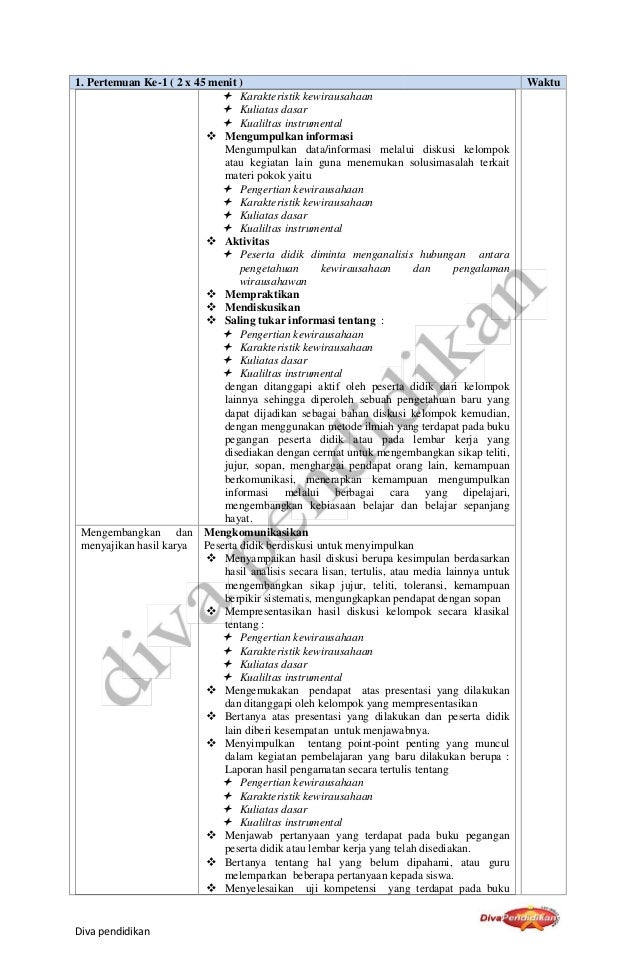 rpp revisi 2016 pkwu pengolahan x rpp diva pendidikan