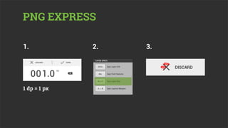 PNG EXPRESS

1.            2.   3.




1 dp = 1 px
 