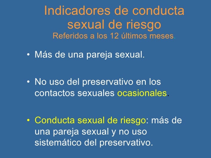 Conductas de riesgo
