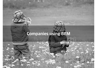 Companies using BEM
 