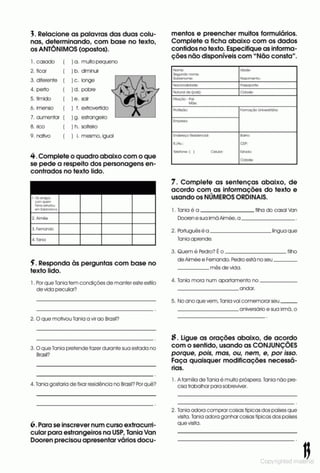Libro de ejercicios portugues