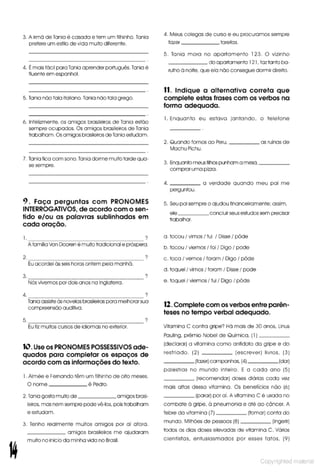 Libro de ejercicios portugues