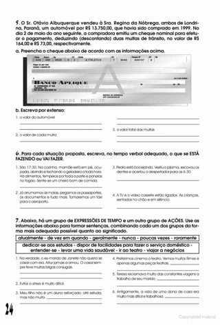 Libro de ejercicios portugues