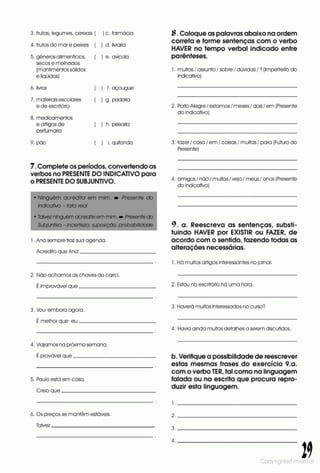 Libro de ejercicios portugues