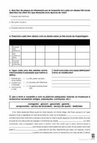 Libro de ejercicios portugues