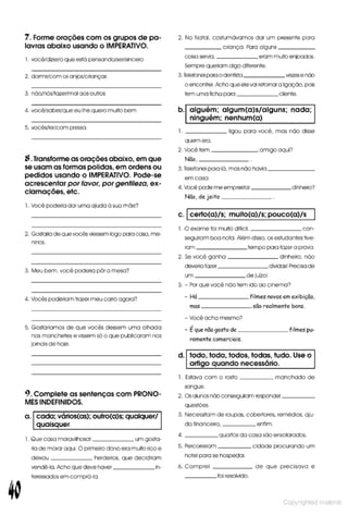 Libro de ejercicios portugues