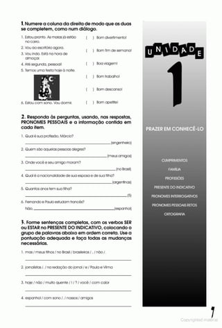 Libro de ejercicios portugues