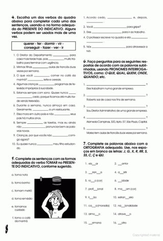 Libro de ejercicios portugues