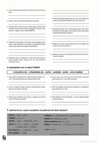 Libro de ejercicios portugues