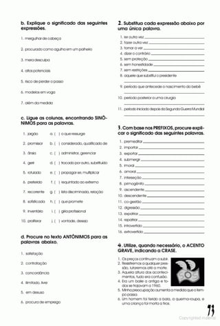 Libro de ejercicios portugues