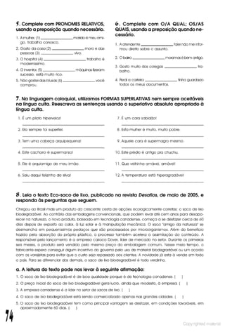 Libro de ejercicios portugues